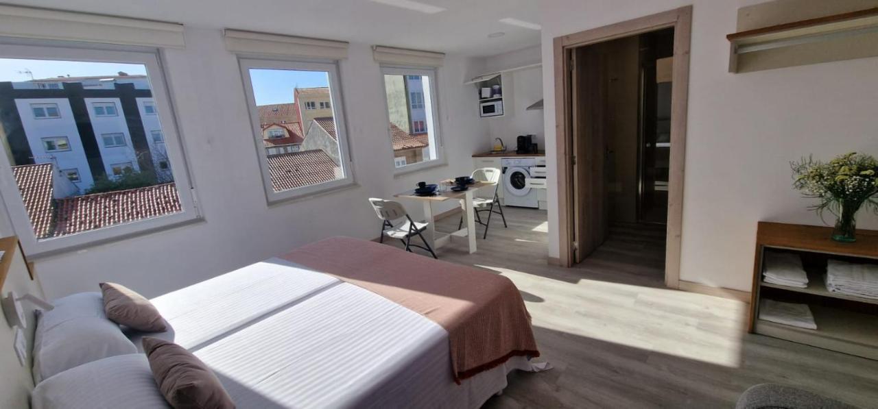 Estudios En Plaza Cabo Da Vila Centro Muxia Ngoại thất bức ảnh