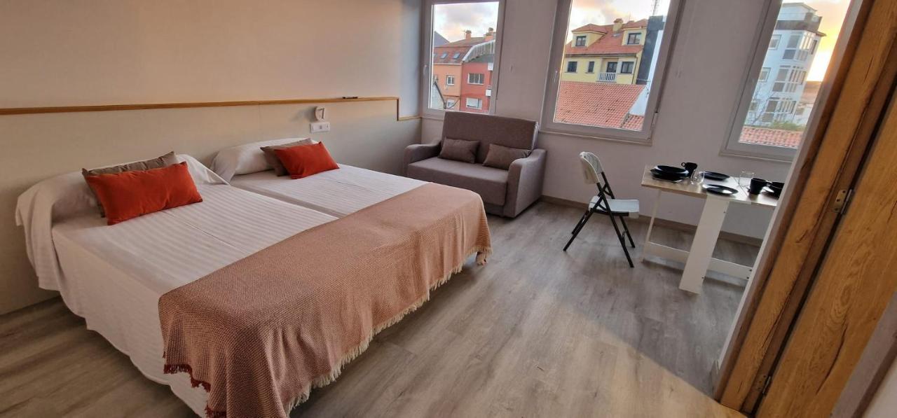 Estudios En Plaza Cabo Da Vila Centro Muxia Ngoại thất bức ảnh