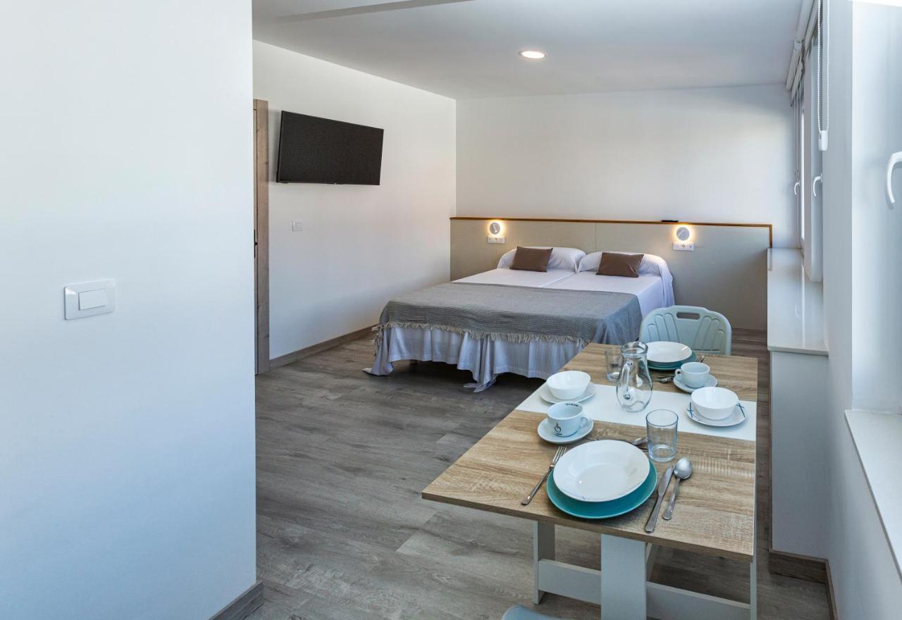 Estudios En Plaza Cabo Da Vila Centro Muxia Ngoại thất bức ảnh