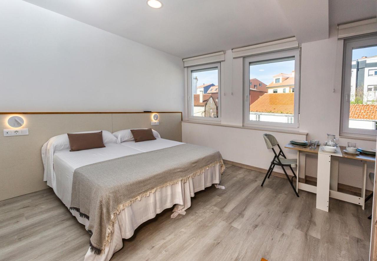 Estudios En Plaza Cabo Da Vila Centro Muxia Ngoại thất bức ảnh